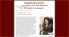 Desktop Screenshot of halperinimmigration.com