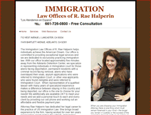 Tablet Screenshot of halperinimmigration.com